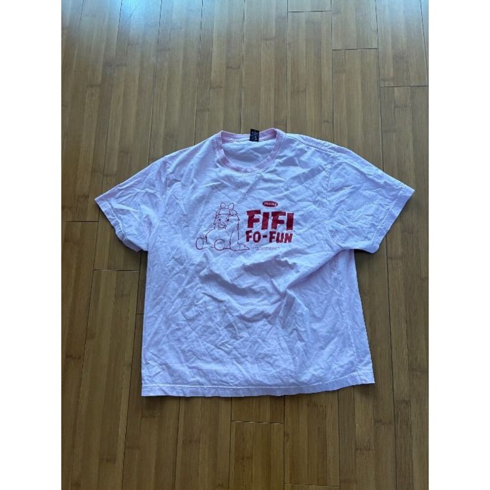 Harry Styles Pleasing fi fi fo-fun pink tee shirt Medium
